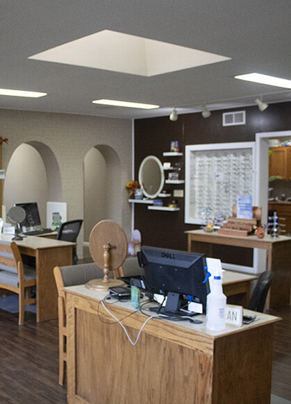 Premier Eyecare Associates reception desk